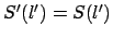 $S'(l')=S(l')$